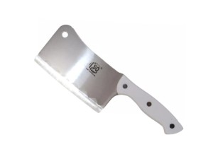 CUTELO DE INOX COM CABO BRANCO 07