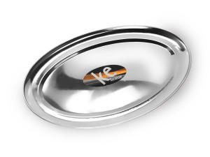 TRAVESSA RASA OVAL DE INOX 30cm