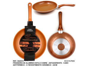 FRIGIDEIRA REVEST. CERAMICO 25cm COBRE