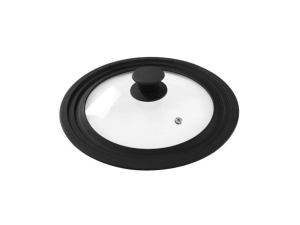 TAMPA PANELA VIDRO/SILICONE 16/20CM