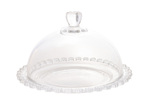 QUEIJEIRA VIDRO DAISY 20CM BOLINHA