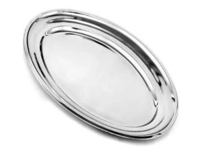 TRAVESSA INOX OVAL 34X21CM