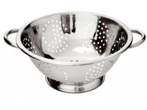 ESCORREDOR MASSA INOX 32CM 2-ALÇAS + BASE