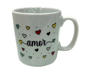 CANECA CERAMICA 300ML PALAVRAS