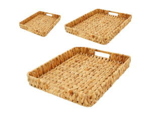 JOGO 3 BANDEJA FIBRA/VIME 30/35/39CM