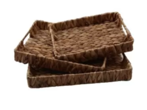 JOGO 3 BANDEJA FIBRA/VIME 30/35/39CM