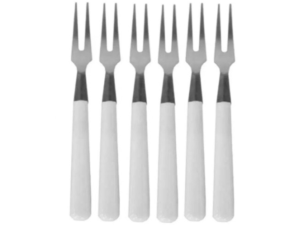 KIT 6 GARFINHO P/PETISCO BRANC/VERMELHO