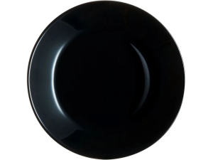 PRATO VIDRO 20CM PRETO MERIDIONAL