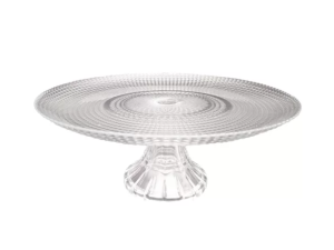 PRATO BOLO VIDRO 31CM CLEAR