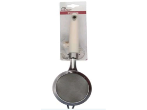 PENEIRA INOX 09CM CABO BRANCO