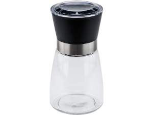 MOEDOR PIMENTA VIDRO 13CM TAMPA-PRETA