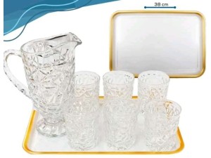 BANDEJA PLASTICA BORDA OURO 38X27CM