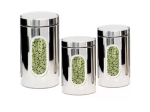 JOGO 3 POTE INOX C/VISOR 620/940/1270ML