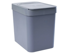 LIXEIRA PLASTICA 5,0L CINZA