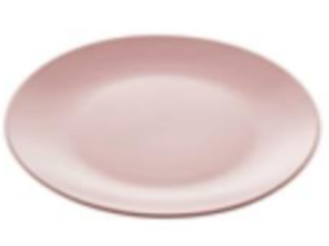 PRATO CERAMICA SOBREMESA 20CM ROSA