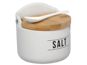 SALEIRO PORCELANA 290ML MANHA BRANCO