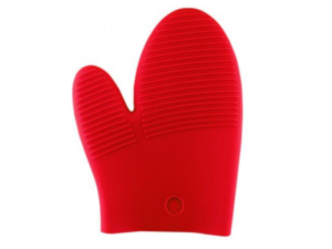 LUVA SILICONE 20CM VERMELHA/PRETA