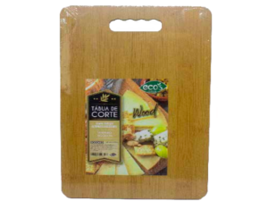 TABUA MADEIRA P/CORTE 30X20CM C/PEGADOR