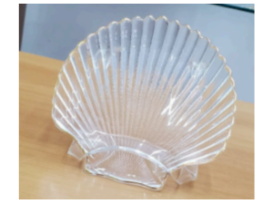 PRATO VIDRO 13,5CM CONCHA