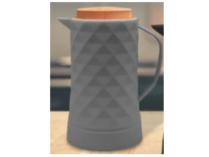 GARRAFA TERMICA 1,0L TP-BAMBU CINZA VERONA