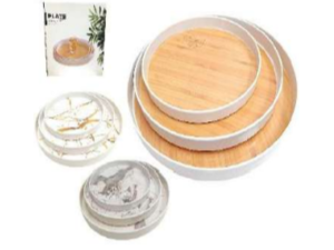 JOGO 3 BANDEJA REDON 25/30/34CM PLASTICA
