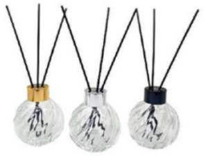 DIFUSOR VIDRO BOLINHA C/VARETAS