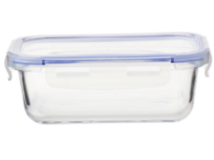 POTE VIDRO HERMETICO RETANGULAR 1000ML