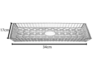 BANDEJA VIDRO 34X17CM
