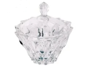 BOMBONIERE VIDRO 280ML PESADO 11X12CM