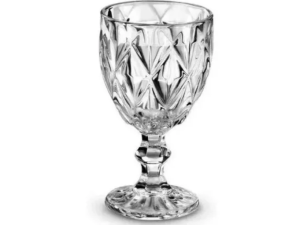 JOGO 6 TACA VIDRO 265ML DIAMOND CLEAR