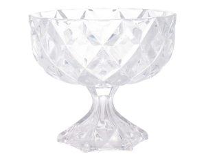 CENTRO MESA VIDRO 18CM C/PE DIAMOND