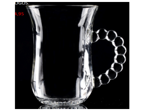 JOGO 6 CANECA VIDRO 130ML CB-BOLINHAS