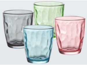 JOGO 6 COPO VIDRO 230ML STONE COLOR