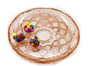 PRATO VIDRO 29CM ROSÉ LAROUS 1,5L