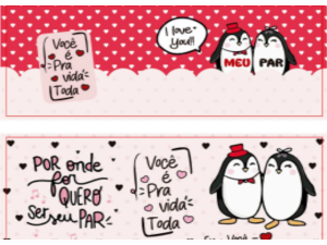 CANECA VIDRO 380ML ESTAMPAS 