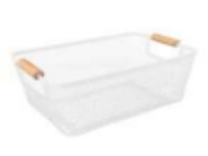 ORGANIZADOR ACRILICO BRANCO 32X20CM ALCA MAD