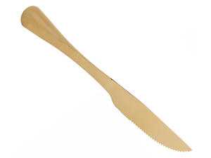 JOGO 6 TALHER POSITANO FACA DOURADO 23CM