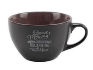 XICARA CER 400ML JUMBO CINZA