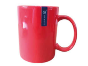 CANECA CER 300ML IRIS VERMELHA