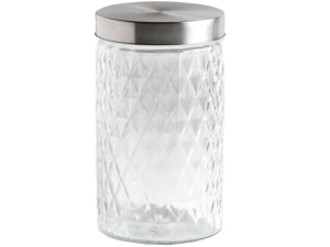 POTE VIDRO 1,0L TEXTURIZADO TP-INOX