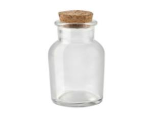 POTE VIDRO 60ML TP-CORTIÇA