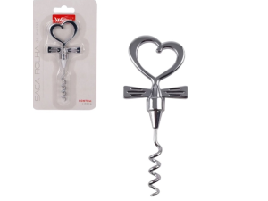 SACARROLHA METAL CORACAO 12,5CM