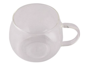 CANECA VIDRO 320ML PAREDE DUPLA