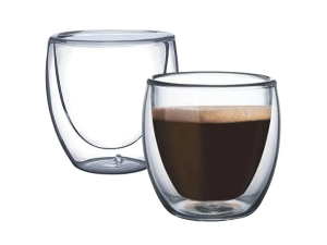 JOGO 2 COPO VIDRO 230ML PAREDE DUPLA