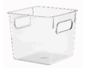 ORGANIZADOR ACRILICO 22X19X15CM C/PEGADOR