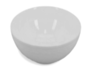 BOWL VIDRO 15CM BRANCO OPALINE