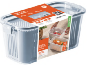 POTE ACRILICO SLIM 4225ML CINZA