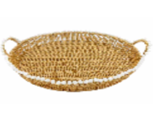 BANDEJA TRAMADA 29X20CM OVAL C/ALCA