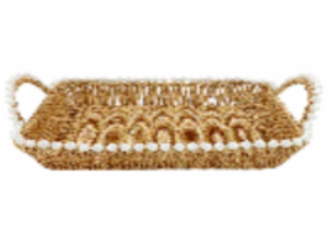 BANDEJA TRAMADA 29X20CM RETANG C/ALCA