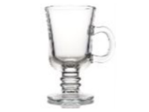 JOGO 6 XICARA VIDRO 250ML CAPUCCINO